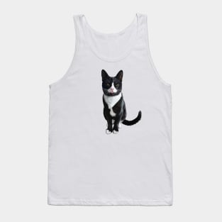 Bicolor Tuxedo Cat Blep Tank Top